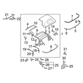Mazda OE - Convertible/Soft Top - Top & Components