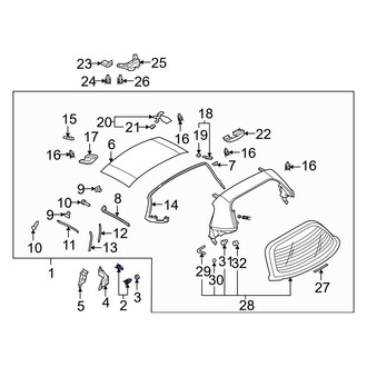 Mazda OE - Convertible Top Bolt