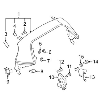 Mazda OE - Retractable Top - Top & Components (Rear Roof Panel)