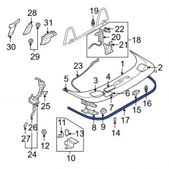 Mazda Miata MX-5 Roof Seals & Moldings — CARiD.com