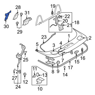 Mazda OE - Convertible Top Control Unit Bracket