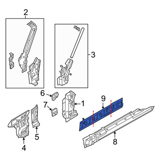 Mazda OE - Right Rocker Panel Reinforcement