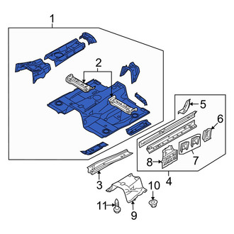 Mazda OE - Front Floor Pan