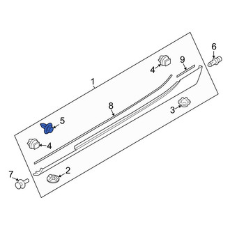Mazda OE - Rear Rocker Panel Molding Clip