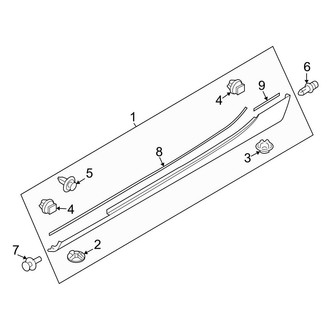 Mazda OE - Pillars, Rocker & Floor - Exterior Trim