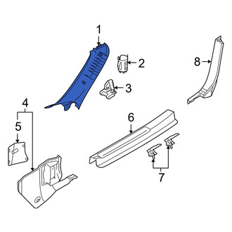 Mazda OE - Left Body A-Pillar Trim Panel