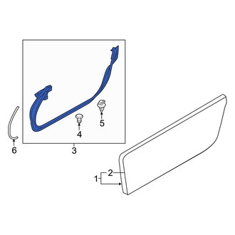 Mazda OE - Front Left Door Seal