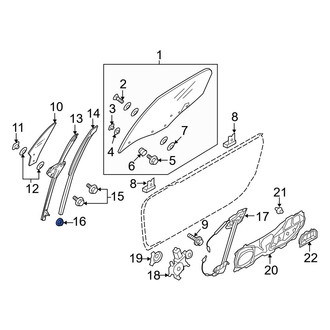 Mazda OE - Bumper Cover Reinforcement Beam Nut