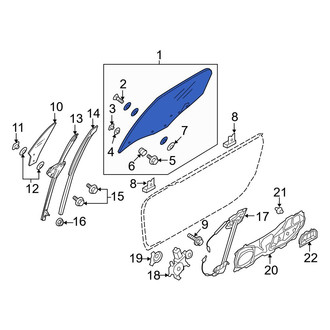 Mazda OE - Front Left Door Glass