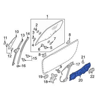 Mazda OE - Front Left Door Panel Carrier