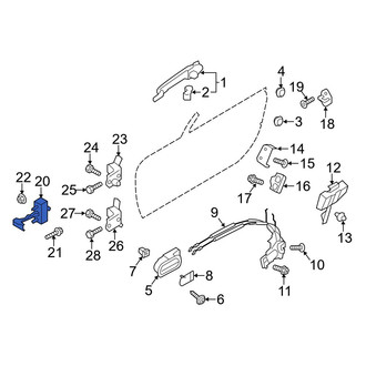 Mazda OE - Front Door Check