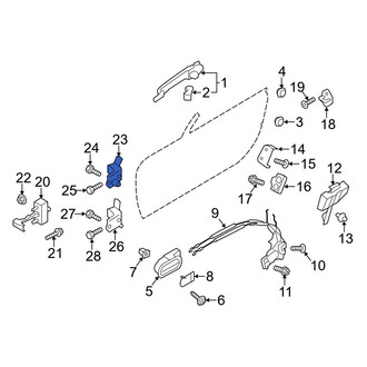 Mazda OE - Front Left Upper Door Hinge