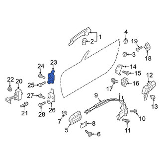 Mazda OE - Front Left Upper Door Hinge
