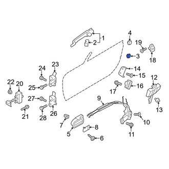 Mazda OE - Front Outer Exterior Door Handle Cover