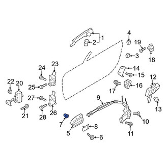 Mazda OE - Inner Interior Door Handle Grommet