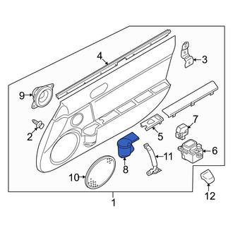 Mazda OE - Front Left Door Trim Panel Pocket