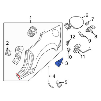 Mazda OE - Rear Left Quarter Panel Extension