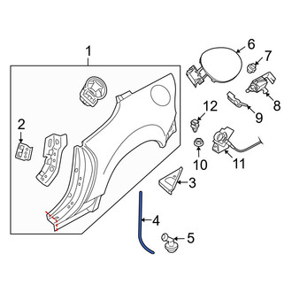 Mazda OE - Convertible Top Stowage Compartment Drain Hose