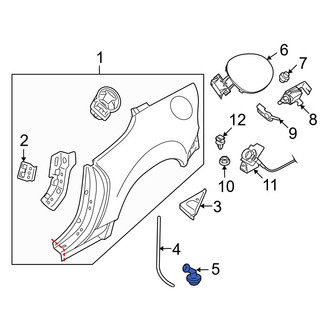 Mazda OE - Convertible Top Stowage Compartment Drain Hose