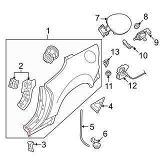 Mazda OE - Quarter Panel & Components (With Retractable Hard Top)