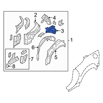 Mazda OE - Left Body B-Pillar