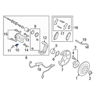 Mazda OE - Front Brake Bleeder Screw