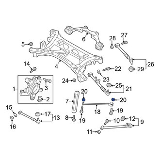 Mazda OE - Lateral Arm Nut
