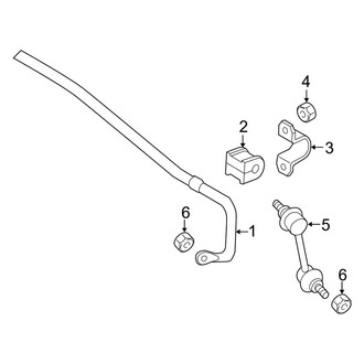Mazda OE - Rear Suspension - Stabilizer Bar & Components