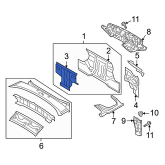 Mazda OE - Rear Rear Body Reinforcement Plate