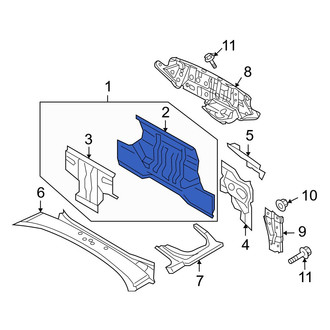 Mazda OE - Rear Center Rear Body Panel