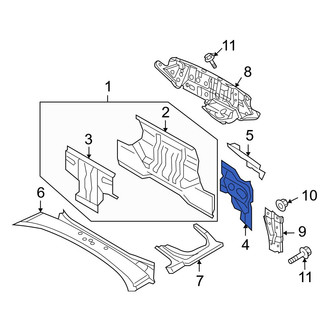 Mazda OE - Rear Left Rear Body Panel