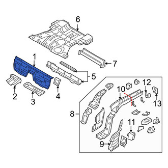 Mazda OE - Rear Center Floor Pan