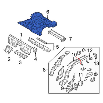 Mazda OE - Rear Floor Pan