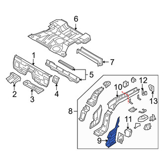Mazda OE - Rear Left Floor Extension