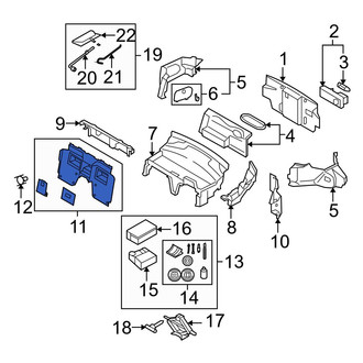 Mazda OE - Rear Partition Panel