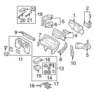 Mazda OE - Rear Body & Floor - Interior Trim (W/O Retractable Hard Top)