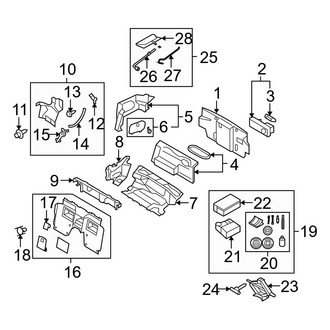 Mazda OE - Rear Body & Floor - Interior Trim (With Retractable Hard Top)