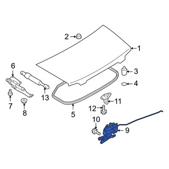 Mazda OE - Rear Deck Lid Latch