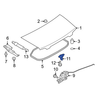 Mazda OE - Rear Deck Lid Striker