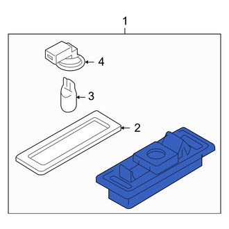 Mazda OE - Rear License Plate Light Lens