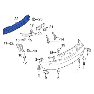 Mazda OE - Rear Bumper Impact Bar