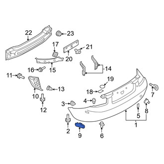Mazda OE - Rear Left Reflector Panel