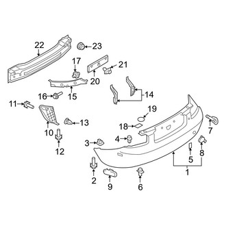 Mazda OE - Rear Bumper - Bumper & Components