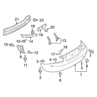 Mazda OE - Rear Bumper - Bumper & Components