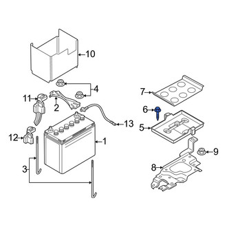Mazda OE - Left Folding Seat Latch Release Handle Bolt