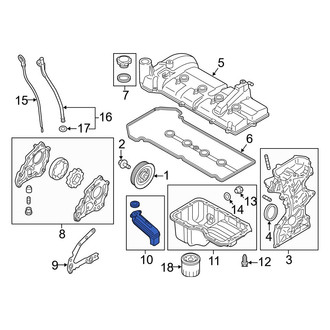 Mazda OE - Engine Oil Pump Pickup Tube and Screen