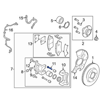 Mazda OE - Rear Disc Brake Caliper Pin