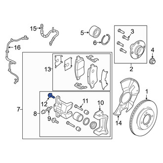 Mazda OE - Rear Disc Brake Caliper Pin