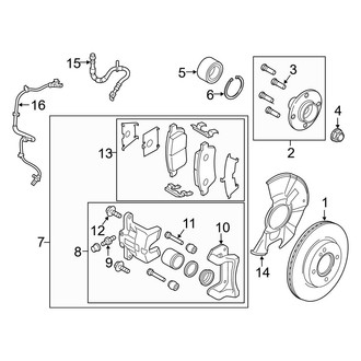 Mazda OE - Front Suspension - Brake Components