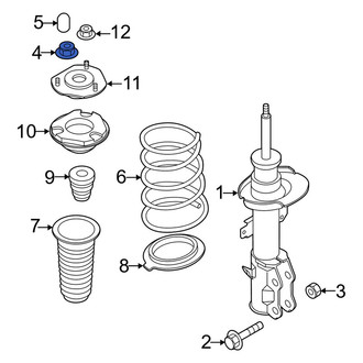 Mazda OE - Suspension Strut Mount Nut